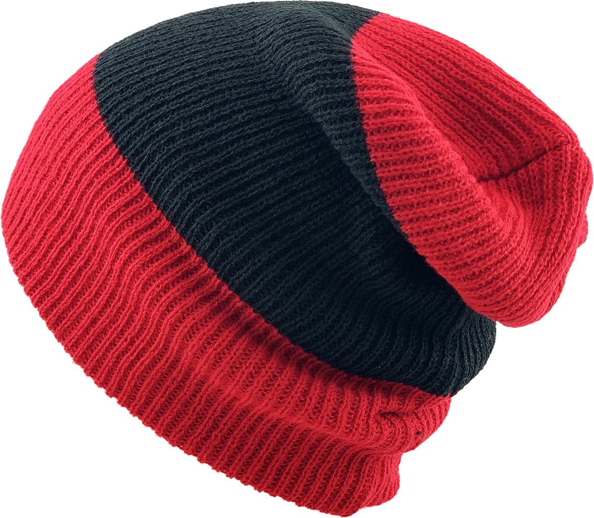 新品 TBCHAOS KNIT HANTEN RED Lサイズ HEATHER SLOUCHY BEANIE | KBETHOS
